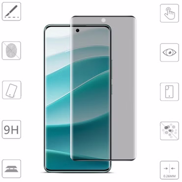 Für Xiaomi Redmi Note 14 Pro 5G / Pro Plus 2x 4D Privacy Curved Glas