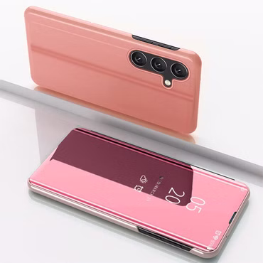Handy Hülle Flipcase für Smartphones Clear View Spiegel Smart Cover Klapphülle