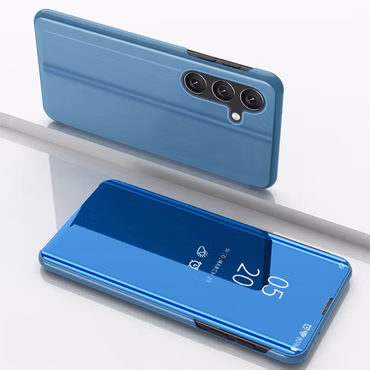 Handy Hülle Flipcase für Smartphones Clear View Spiegel Smart Cover Klapphülle