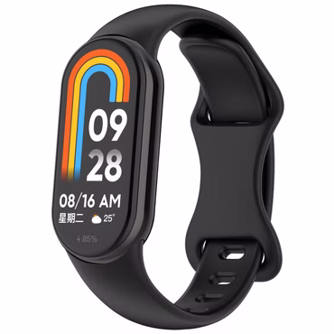 Für Xiaomi Smart Band 10 / 9 / 9 NFC Silikon Armband Butterfly Schwarz