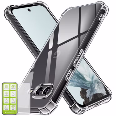 Für Google Pixel 9a Schock TPU Silikon Schutz Hülle + 9H Hart Glas