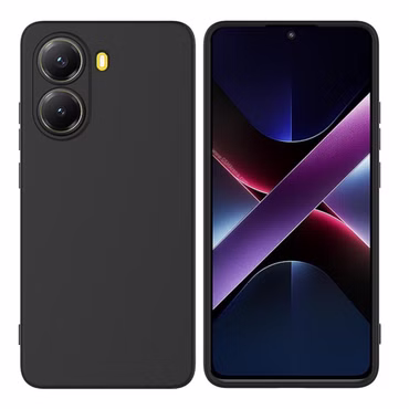 Für Xiaomi Poco X7 Pro 5G / Redmi Turbo 4 Silikon TPU Hülle Schwarz