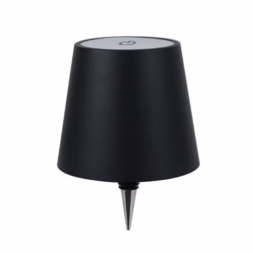 LED Tischlampe Flaschenaufsatz USB-C dimmbar 3-fach Lichtfarbe Aluminium Schwarz