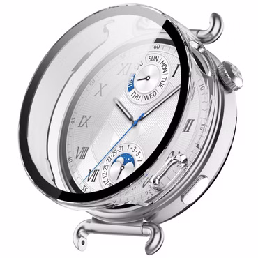 Für Huawei Watch GT 6 41mm Kunststoff Hülle + 9H Hart Glas Transparent