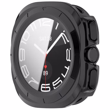 Für Samsung Galaxy Watch Ultra 47mm / Ultra 2025 Hülle + Glas Schwarz