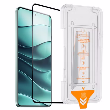 SnapFit Display Schutzglas für Xiaomi Redmi Note 17 15 15T Pro + Anbringhilfe