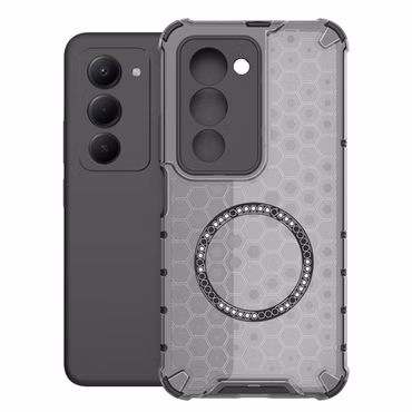 Magnet Hülle für Xiaomi Modelle Honeycomb Design Hybrid Ringhalter Cover