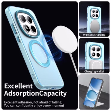 Magsafe für Xiaomi Redmi Note 15 Pro 5G Candy Design TPU Hülle Blau