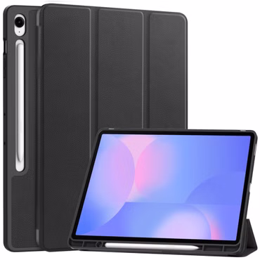 Für Samsung Galaxy Tab S10 FE Plus 3folt Wake UP Tasche Hülle Schwarz