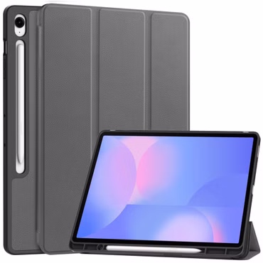Für Samsung Galaxy Tab S10 FE Plus 3folt Wake UP Tasche Hülle Grau