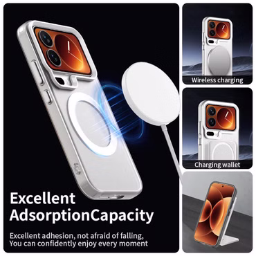 Für Xiaomi 17 Pro Candy Design Magsafe Hybrid TPU Schutzhülle Weiß