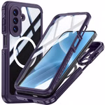 MagSafe für Samsung Galaxy A18 / A17 360 Grad Glas Hybrid Bumper