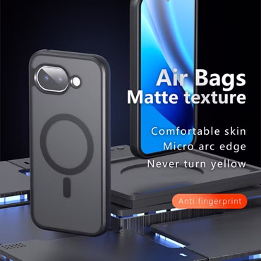 MagSafe für Google Pixel 10a Schwarz Silikon Acryl TPU Kunststoff