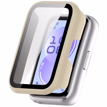 + Schutzglas für Huawei Band 11 / 11 NFC Kunststoff 9H Beige