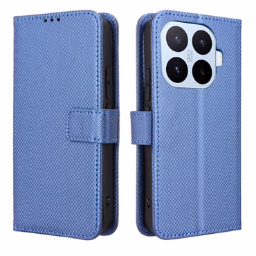 Klapphülle Kunstleder für Xiaomi 17T Diamant Design Wallet Blau
