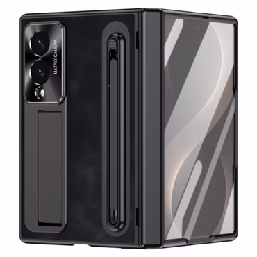 Klapphülle + H9 Display Glas Samsung Galaxy Z Fold8 5G Schwarz