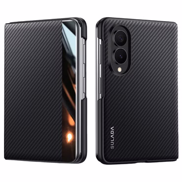 Handyhülle Smart View für Samsung Galaxy Z Fold8 Ultra / 8 5G Magnetisch Carbon