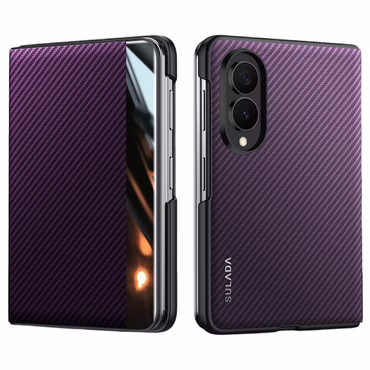 SULADA Smart View für Samsung Galaxy Z Fold8 5G Magnetisch Carbon Lila