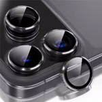 Linsenglas für Apple iPhone 18 Pro Max Aluminium Ring 9H Schwarz