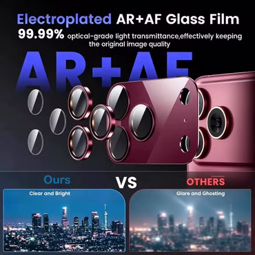 3D Kamera Schutzglas Apple iPhone 18 Pro Max 9H Hart Linsen Silber