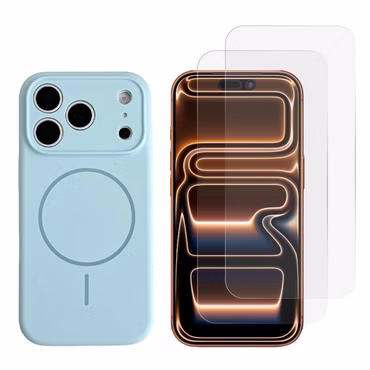 MagSafe + 2x Schutzglas für Apple iPhone 18 Pro Kameraschutz H- Blau