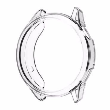 TPU Silikon halbe Abdeckung für Xiaomi Watch S5 46mm Transparent