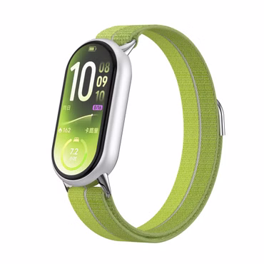 Nylon für Xiaomi Smart Band 11 / 10 / 9 / 8 Klettverschluss Grün