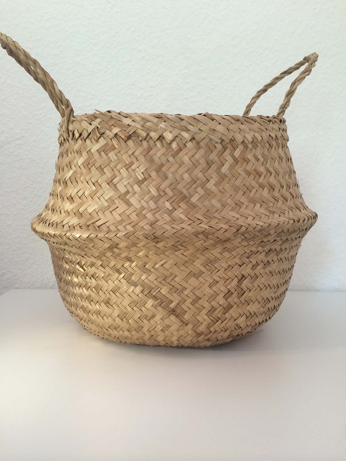 Seegras-Korb Flecht-Korb Einkaufs-Korb Einkaufs-Tasche Aufbewahrung 