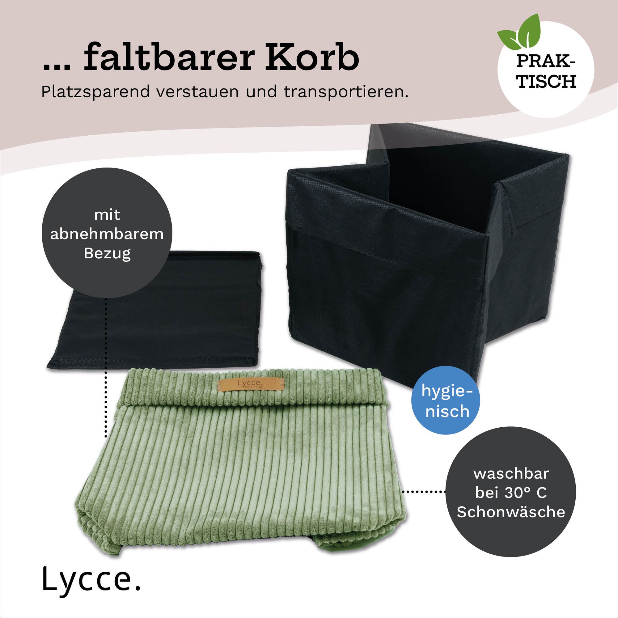 Kallax Boxen Cord | faltbare Aufbewahrungsboxen 33x33xH31cm mit abnehmbarem Cordbezug waschbar | Ordnungsboxen passend für Ikea Kallax Regal in versch. Farben