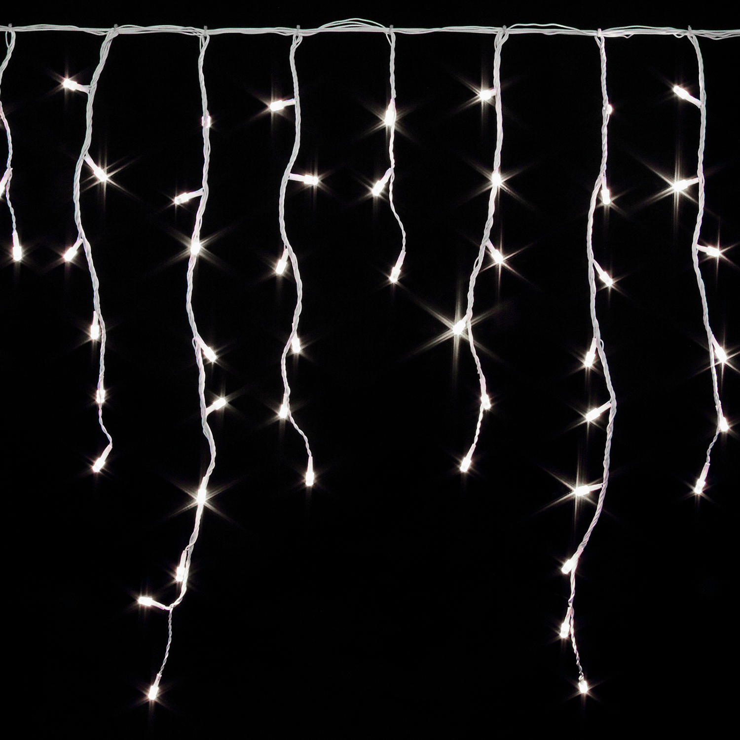 160er LED Lichtervorhang Lichterkette Innen und Außen warmweiß | mojawode