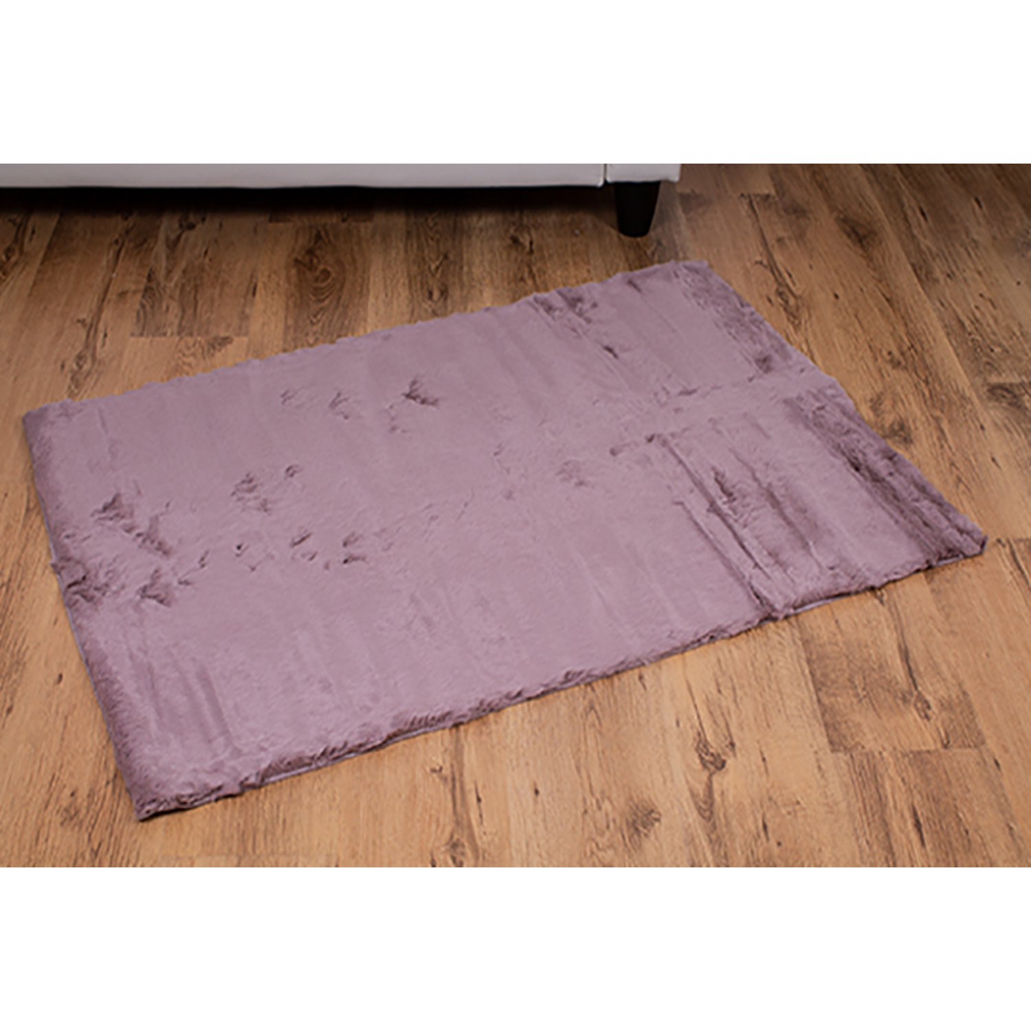 Läufer Fellimitat Rabbit Dekofell Teppich Bettvorleger Kunstfell Rosa 80x120cm | mojawode