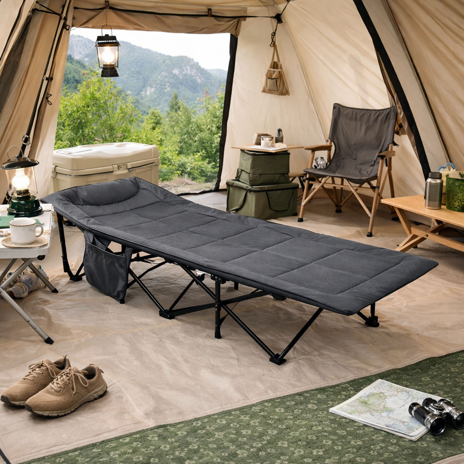 campfeuer zelt aufbau Tipi 