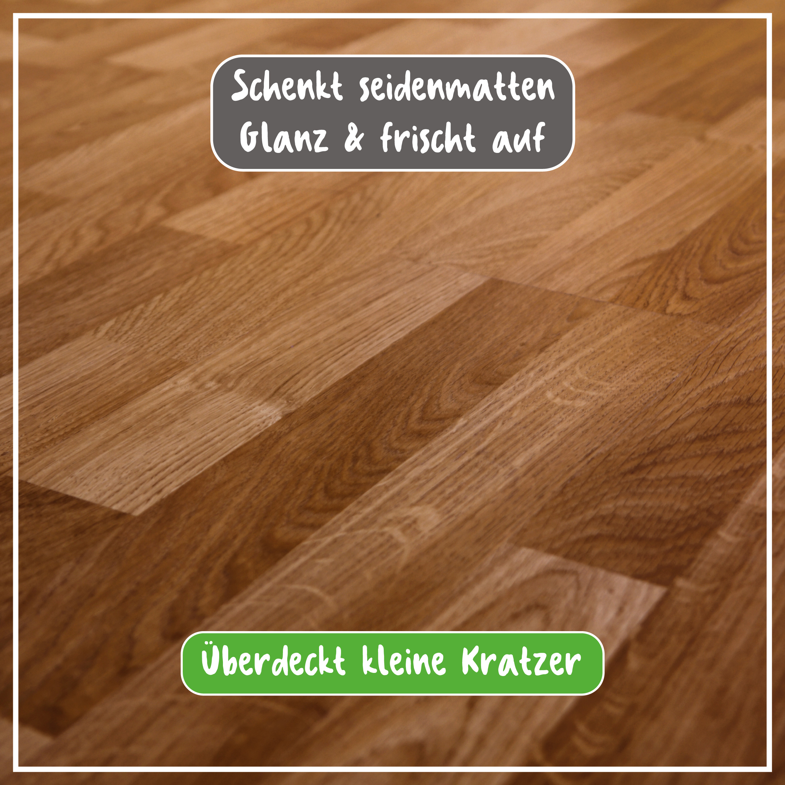 Poliboy Parkett Renovierer Seidenmatt - für strapazierte Holz- und Korkböden - 500ml - Made in Germany