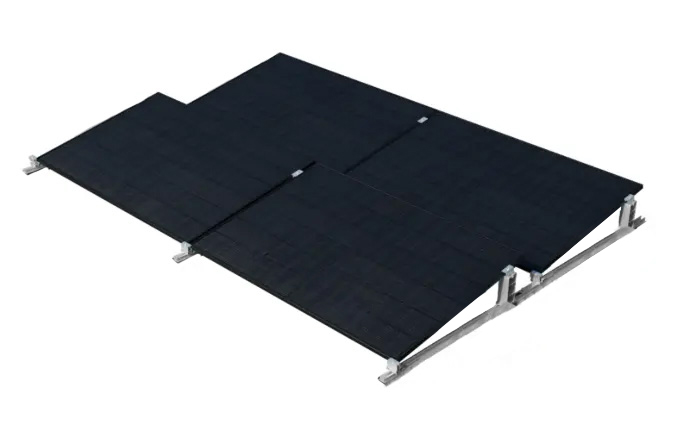 Halterung Flachdach für 4 Solarmodule Halterung Flachdach für 4 Solarmodule