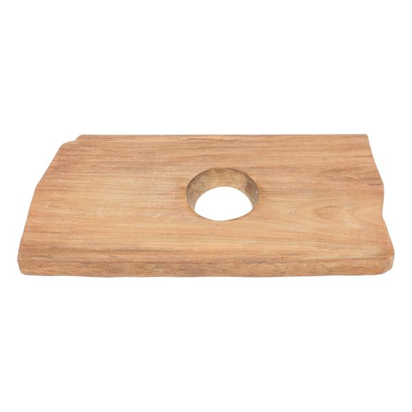 WOHNFREUDEN Teak-Holz Waschtischplatte Waschbecken Unterbau Gr. S 60-80 cm