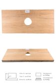 Waschtischplatte Holz Teakholz Gr. M 80 – 100 cm kaufen 5