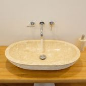 wohnfreuden Marmor Steinwaschbecken Mara 70 cm