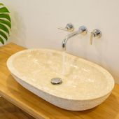 wohnfreuden Marmor Steinwaschbecken Mara 70 cm