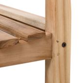 WOHNFREUDEN Teak Holz Gartenbank Sitzbank massiv geschliffen inkl. Kissen 120x61x89