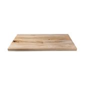 wohnfreuden Teakholz Waschtischplatte geschliffen 100x49x4 cm