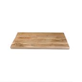 wohnfreuden Teakholz Waschtischplatte geschliffen 100x49x4 cm