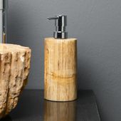 wohnfreuden Seifenspender fossiles Holz rundum poliert 21 cm