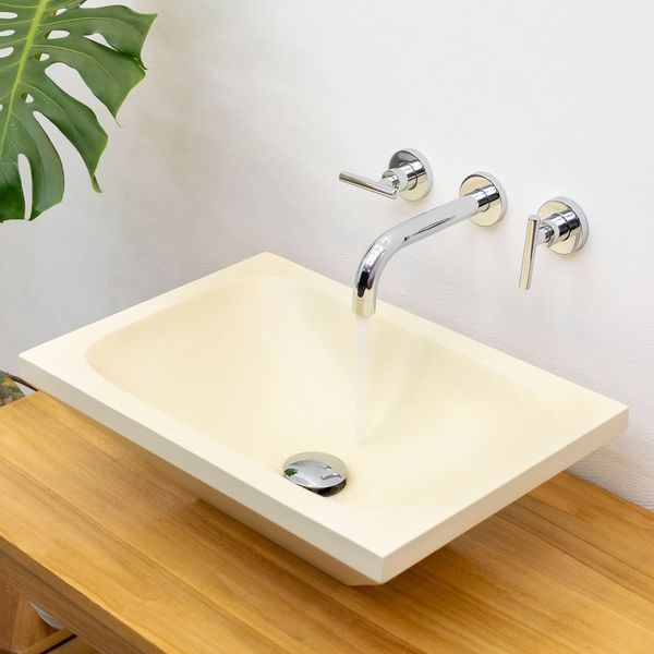 wohnfreuden Waschbecken Terrazzo 50 cm poliert creme TMO 03