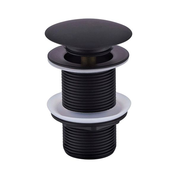 wohnfreuden 90 mm Pop-up Ablauf-Ventil schwarz