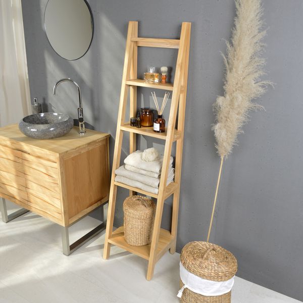 wohnfreuden Teakholz Regal HIU 160 cm