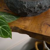 Teakholz Waschtischplatte ab 70 cm mit Galerie kaufen 5