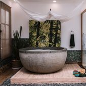 Badewanne aus Flussstein Naturstein günstig kaufen 1
