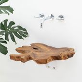 Teakholz Waschtischplatte 50 cm kaufen 4