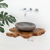 Teakholz Waschtischplatte 50 cm kaufen 1