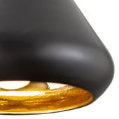 wohnfreuden Kupfer Lampe PENDEN 20x25 cm gold schwarz